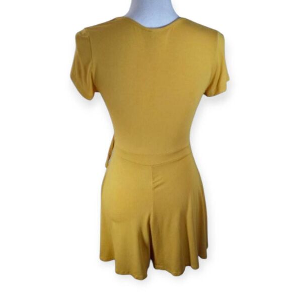 ROLLA COSTER MUSTARD YELLOW FAUX WRAP ROMPER SZ.S EUC. - Picture 5 of 7